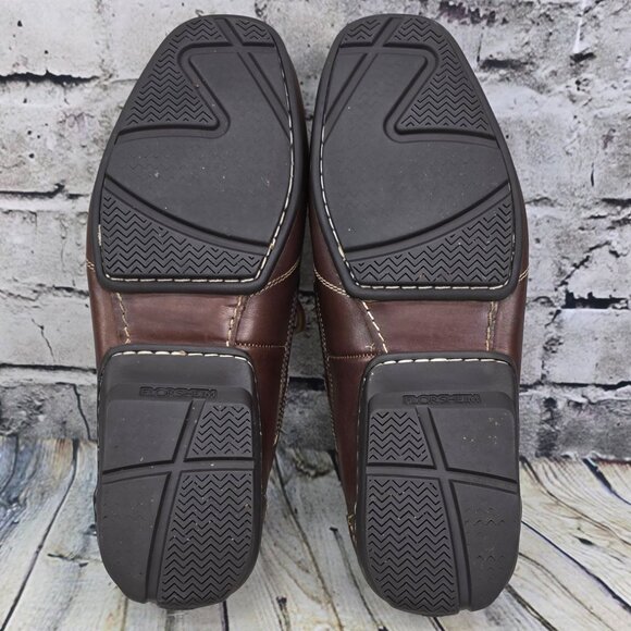 Florsheim Comfortech Men's Shoes 9.5 M Brown Slip-On Driving Loafer Moccasins - Picture 8 of 9